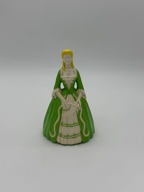 Vtg. Victorian 18th Century Style Lady Cast Mold Figurine W/Crinotine Gown #107
